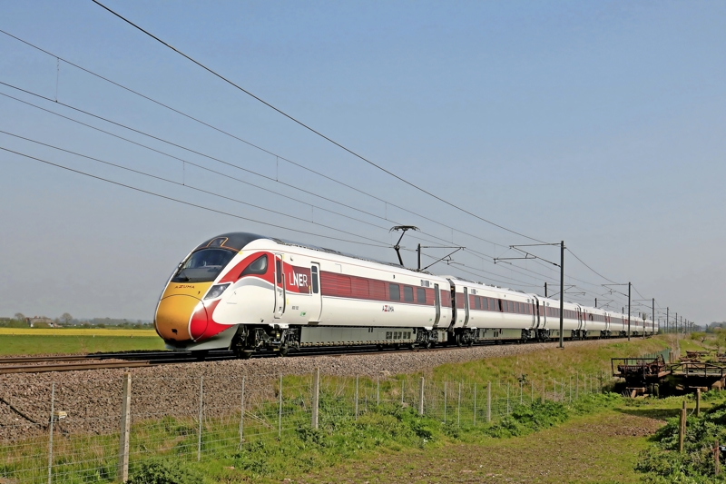 LNER Class 800 IEP Azuma at Claypole