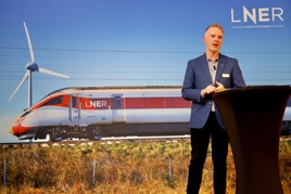David Flesher, LNER's Commercial Director at York's LNER forum in 2023