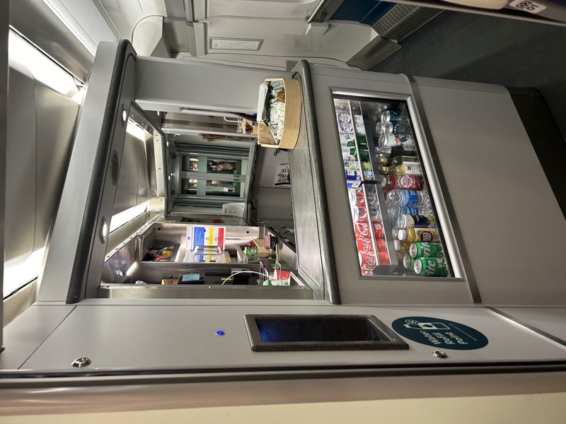 Micro buffet on an Avanti West Coast Class 807. PIP DUNN.
