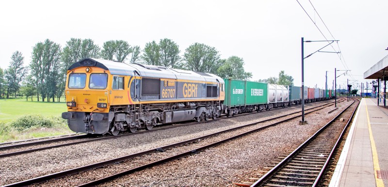 GB Railfreight 66707 at Ely