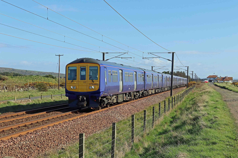 A Class 769 unit on test between Kilmarnock and Elderslie in April 2024. STUART FOWLER