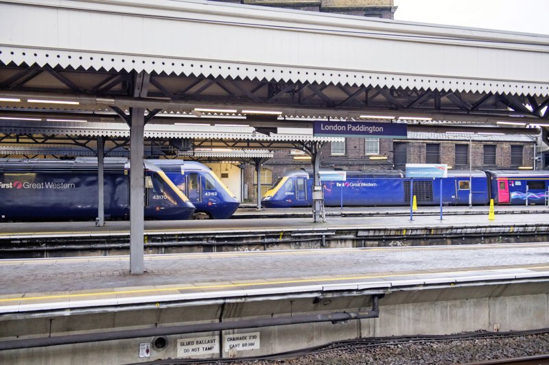 First Great Western HSTs at London Paddington. JACK BOSKETT.