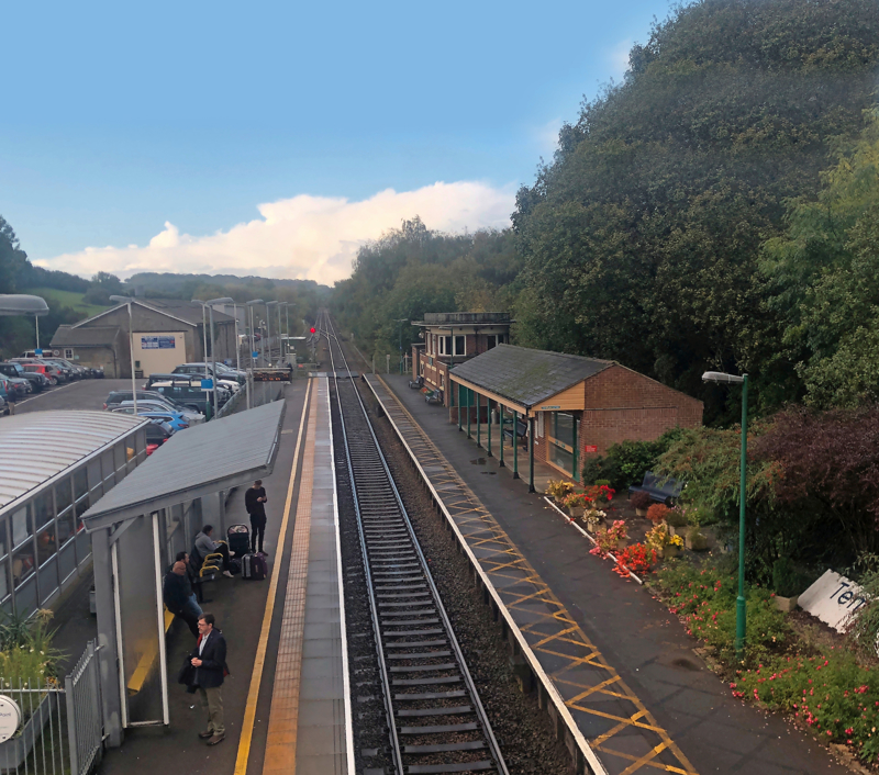 Templecombe station is one that now just has a single track