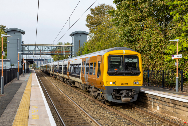 West Midlands Train's 323202 at Selly Oak station. ALEX AYRE