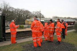 Apprentices at Bluebell railway