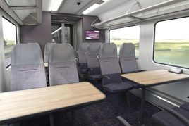 Concept of new class 380 East Midlands Railway interior