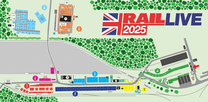Rail Live 2025 map.