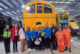 Staff deliver rail safety sessions to children. NORTHERN.
