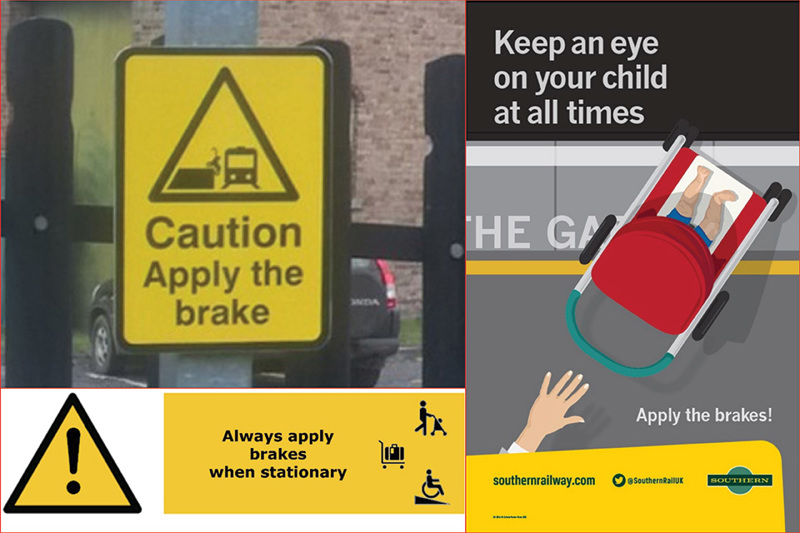 Examples of signage outlined in Rail Delivery Group published Guidance