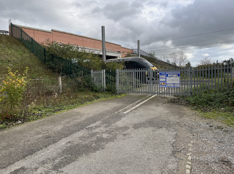 The site of the level crossing today