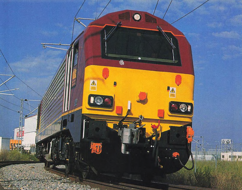 Leaning into the curve at Valencia is 67003. PIP DUNN.
