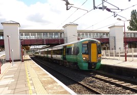 Southern 377215 at Harrow & Wealdstone on September 18 2014. RICHARD CLINNICK.