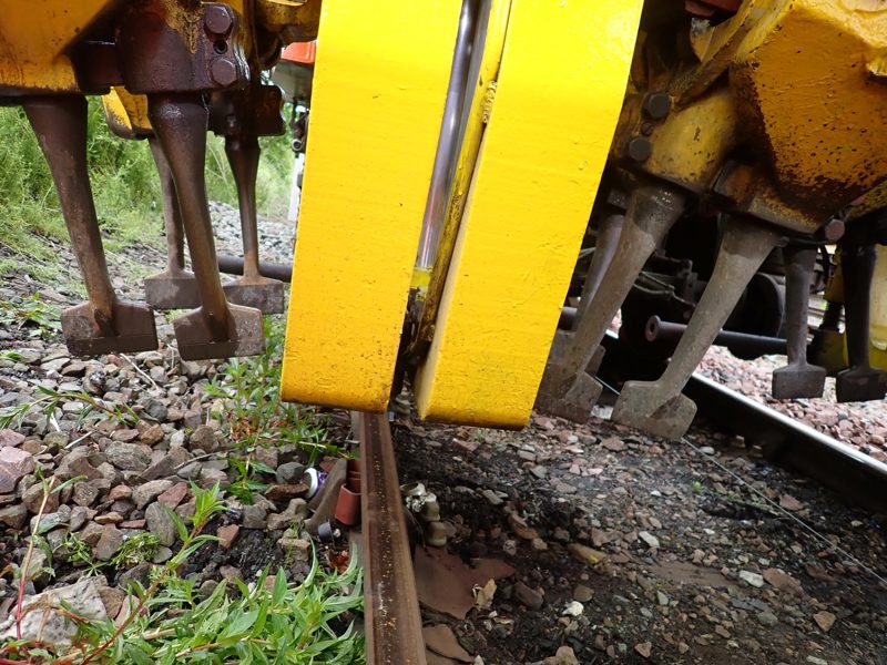 The tamper unit involved in the maintenance work at Grange-over-Sands. RAIB.