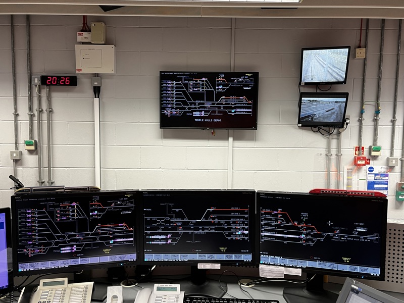 The control room at Temple Mills. DAVID STUBBINGS.