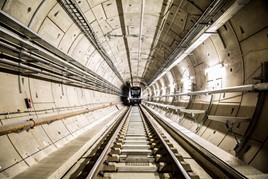 TfL train in a tunnel