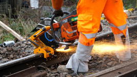 Network Rail track cutting