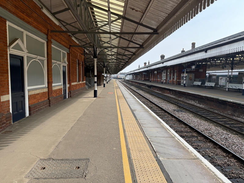 Salisbury's disused Platform 1, looking east. PAUL CLIFTON.