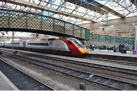 Virgin Trains 390039 at Carlisle on July 20 2015. RICHARD CLINNICK.