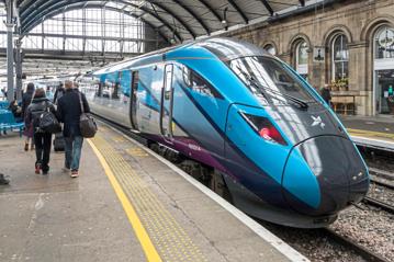 TransPennine Express 802214 stands at Newcaste on Marche.res one of tour operators that remain under the control of the Department for Transport's Operator of Last Resort, with Labour pledging that others will follow as their contracts expire. 